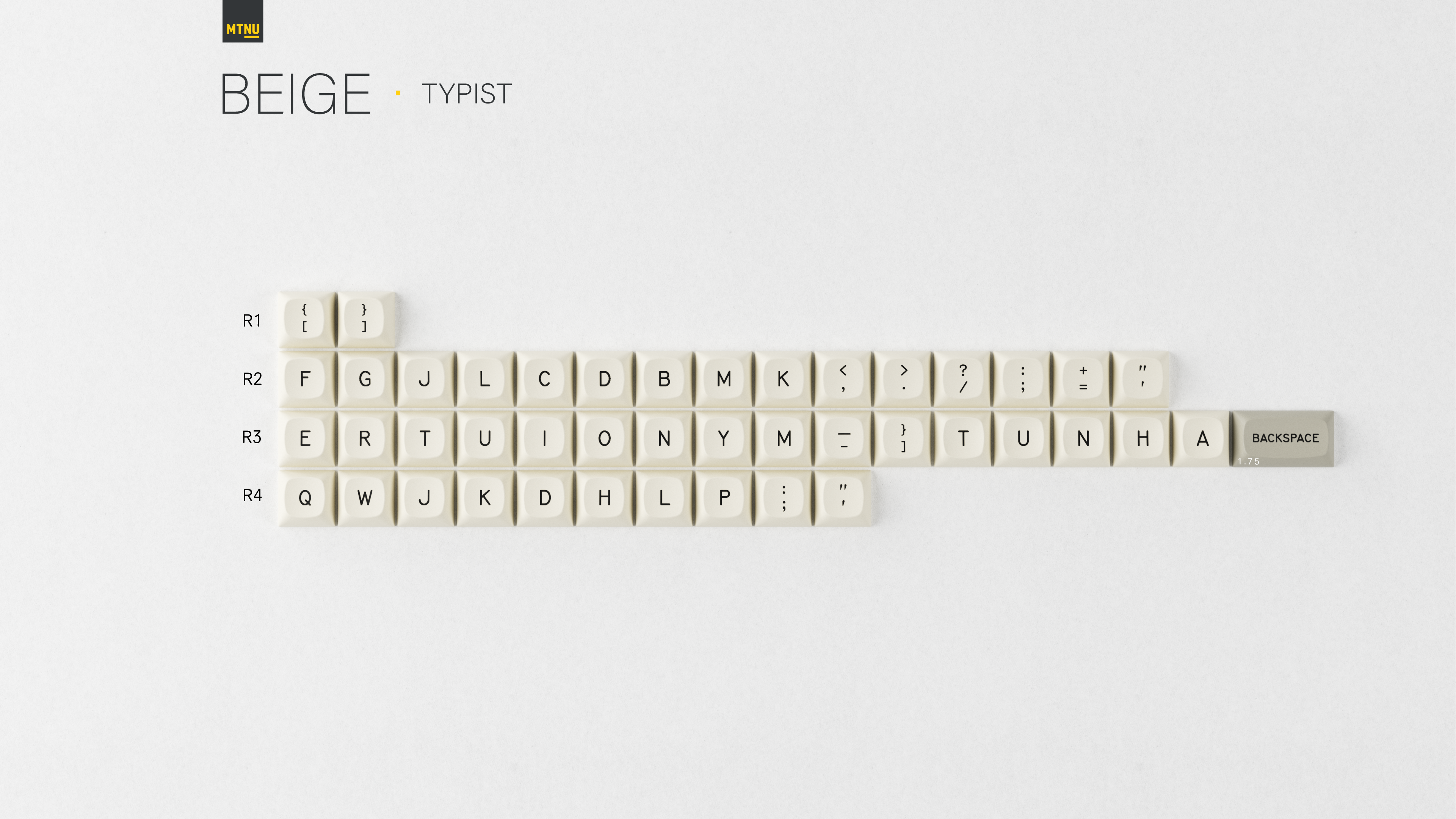 GMK MTNU Beige (For China Hong Kong/ Macao/ Taiwan only)